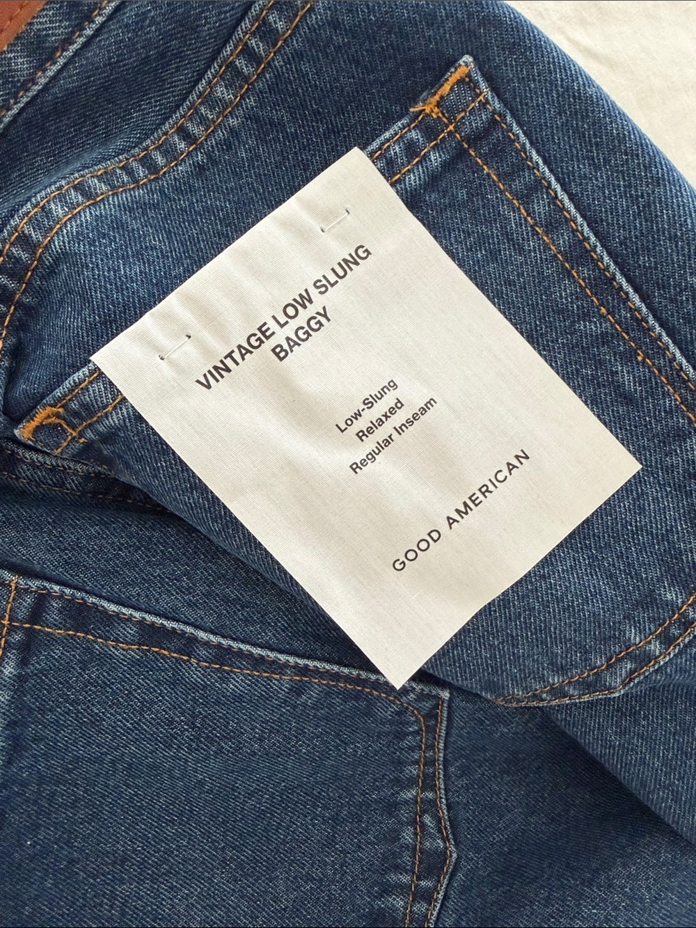 Good American Vintage Low Slung Baggy size 25 color Trace - Picture 2 of 3